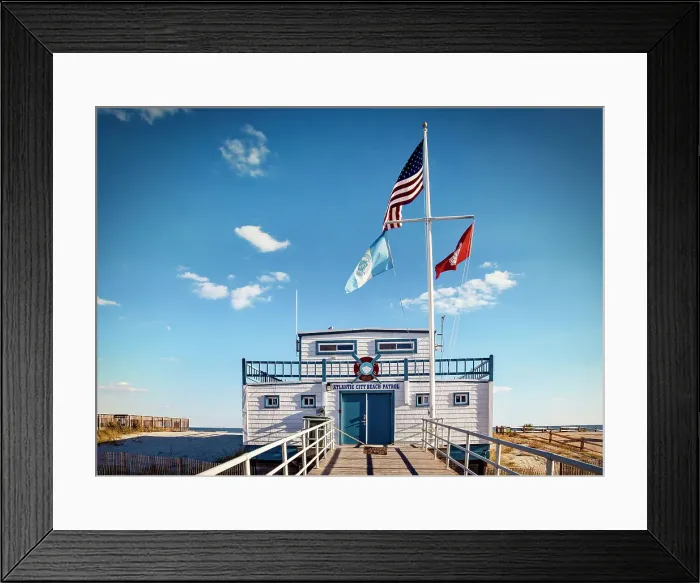 Framed Print : New Jersey, Atlantic City, Beach Patrol Framed Print : New Jersey, Atlantic City, Beach Patrol
