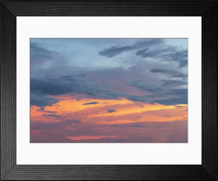 Framed Print : Clouds at dusk Framed Print : Clouds at dusk