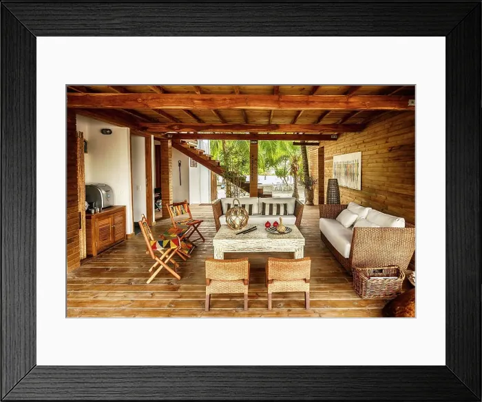 Framed Print : Colombia, Sucre, Beach House in Punta Seca Framed Print : Colombia, Sucre, Beach House in Punta Seca