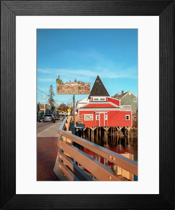 Framed Print : Maine, Kennebunkport, Welcome Sign Framed Print : Maine, Kennebunkport, Welcome Sign