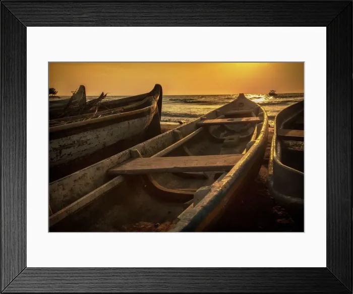 Framed Print : Colombia, Sucre, fishing boats in Tolu Framed Print : Colombia, Sucre, fishing boats in Tolu