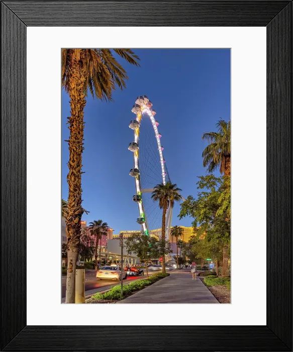 Framed Print : Nevada, Las Vegas, Ferris Wheel at night Framed Print : Nevada, Las Vegas, Ferris Wheel at night