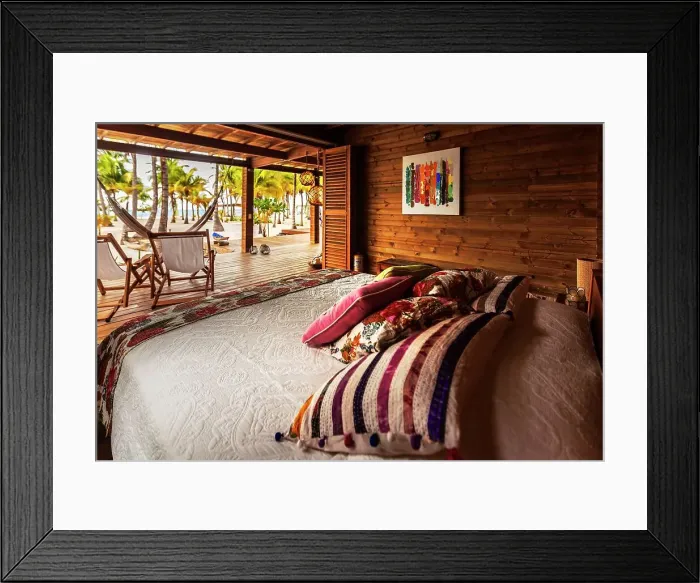 Framed Print : Colombia, Sucre, Beach House in Punta Seca Framed Print : Colombia, Sucre, Beach House in Punta Seca