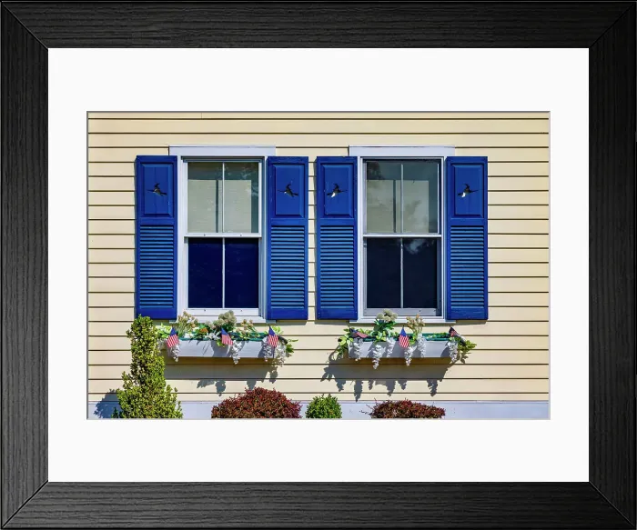 Framed Print : USA, Connecticut, Mystic, closeup of windows Framed Print : USA, Connecticut, Mystic, closeup of windows