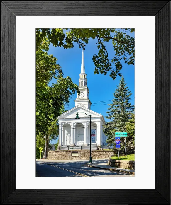 Framed Print : USA, Connecticut, Mystic, Union Baptist Church Framed Print : USA, Connecticut, Mystic, Union Baptist Church