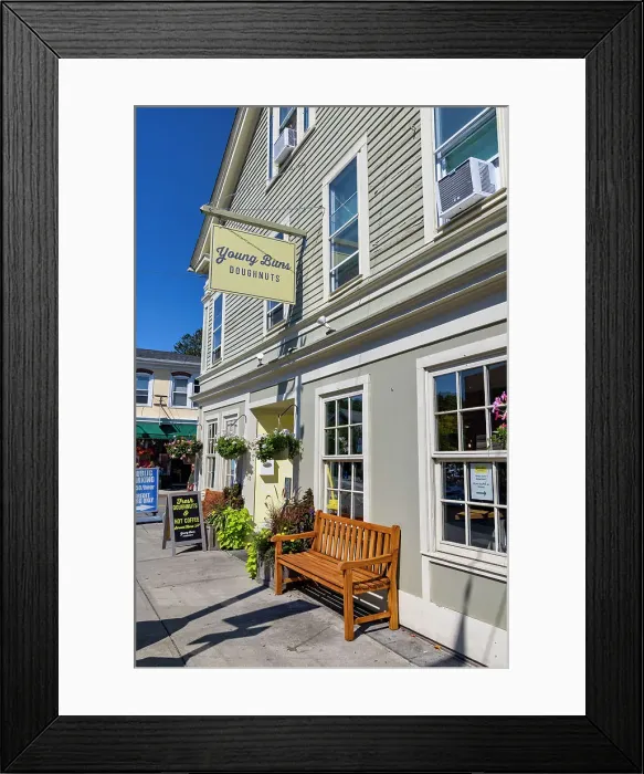 Framed Print : USA, Connecticut, Mystic, main street scene Framed Print : USA, Connecticut, Mystic, main street scene
