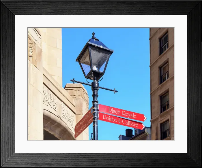 Framed Print : Canada, Quebec, Montreal, Close up of Street sign, Old Montreal Framed Print : Canada, Quebec, Montreal, Close up of Street sign, Old Montreal