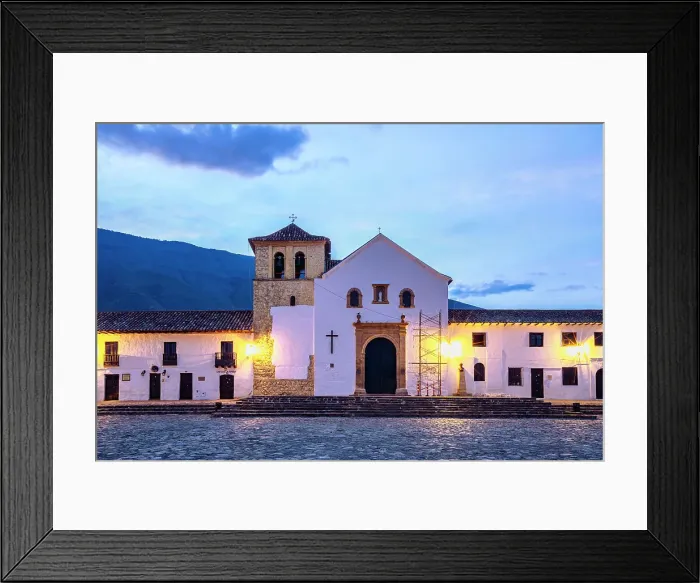 Framed Print : Colombia, Boyaca, Villa de Leyva Main Square Framed Print : Colombia, Boyaca, Villa de Leyva Main Square