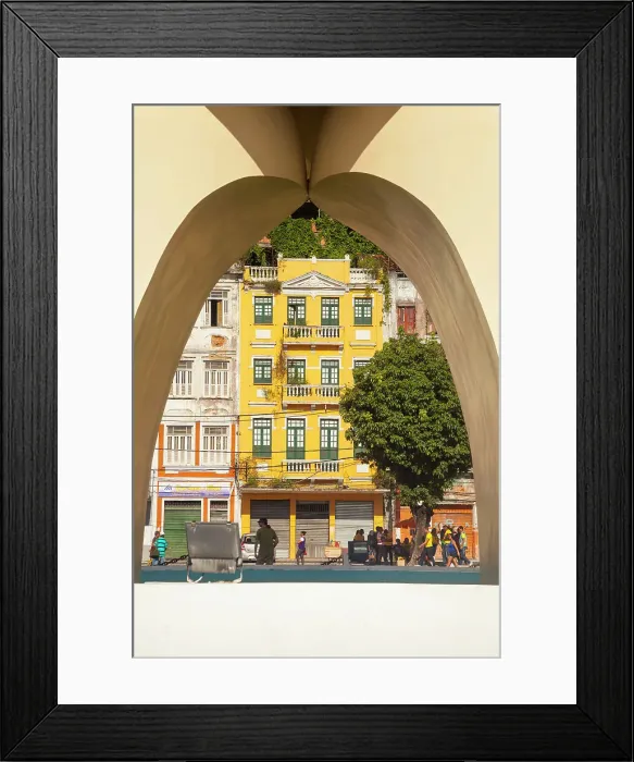 Framed Print : Brazil, Bahia, Salvador, lower city scene Framed Print : Brazil, Bahia, Salvador, lower city scene