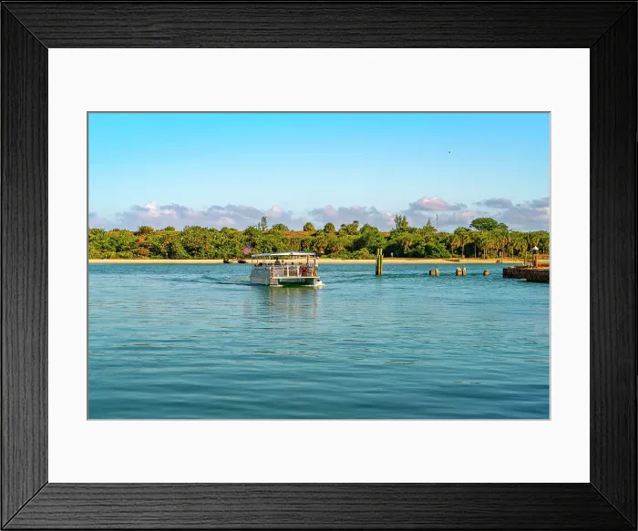 Framed Print : Florida, Palm Beach County, ferry on the way to Peanut Island Framed Print : Florida, Palm Beach County, ferry on the way to Peanut Island