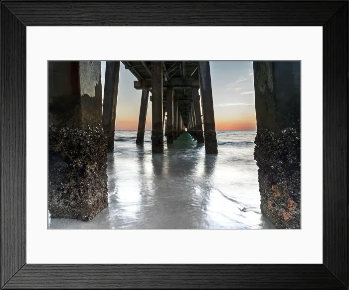 Framed Print : Florida, Naples, famous pier at sundown Framed Print : Florida, Naples, famous pier at sundown