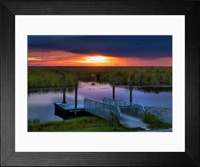 Framed Print : Florida, South Florida, Boynton Beach, Arthur R. Marshall Loxahatchee National Wildlife Refuge