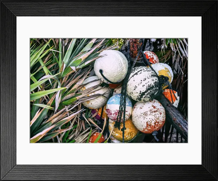 Framed Print : Still life of marine floating balls Framed Print : Still life of marine floating balls