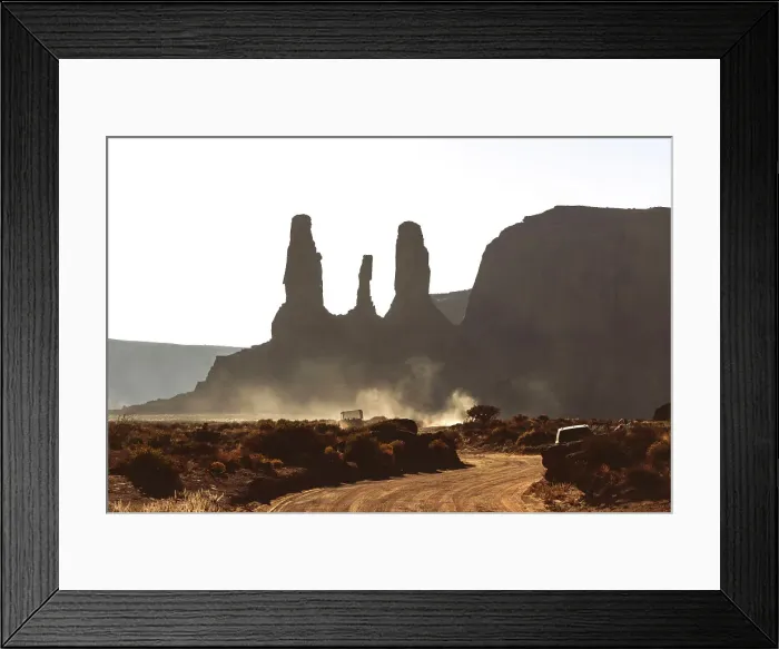 Framed Print : Arizona, Monument Valley, Tree Sisters Rock Formation Framed Print : Arizona, Monument Valley, Tree Sisters Rock Formation