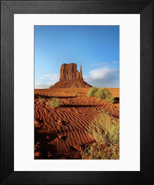 Framed Print : Arizona, Monument Valley, East Mitten Butte Framed Print : Arizona, Monument Valley, East Mitten Butte