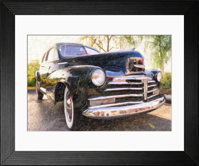 Framed Print : Oil painting of 1948 Chevrolet Fleetline Aerosedan Framed Print : Oil painting of 1948 Chevrolet Fleetline Aerosedan