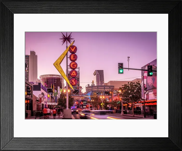Framed Print : Nevada, Las Vegas, Fremont East Entertainment District Framed Print : Nevada, Las Vegas, Fremont East Entertainment District