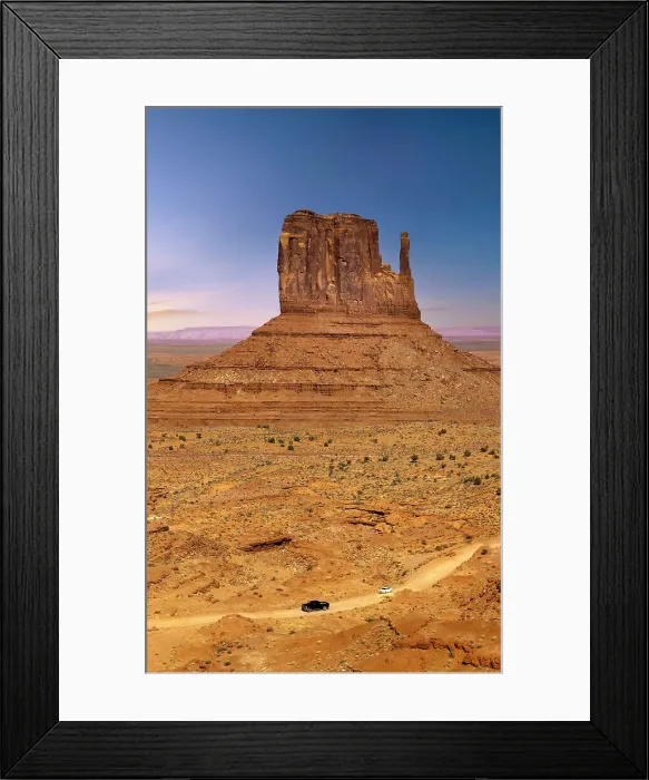 Framed Print : Arizona, Monument Valley, West Mitten Butte Framed Print : Arizona, Monument Valley, West Mitten Butte