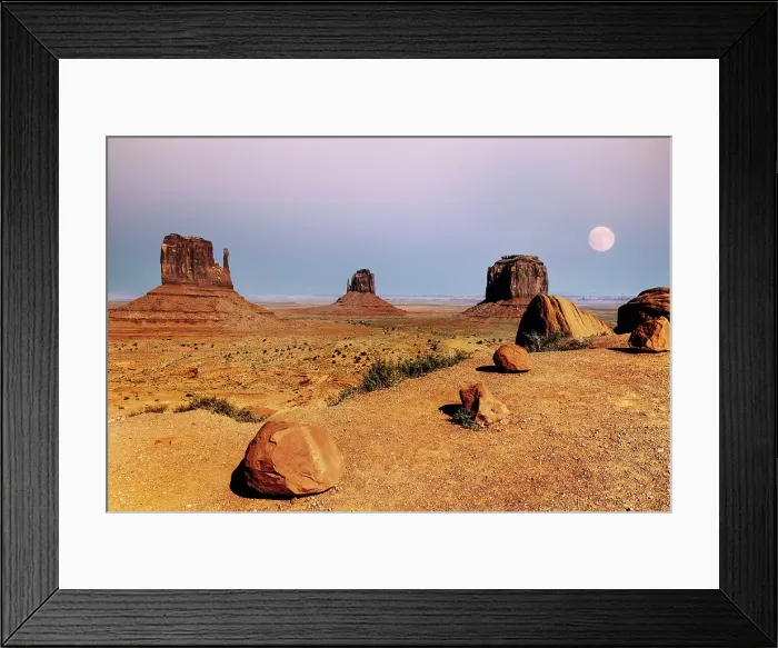 Framed Print : Arizona, Monument Valley, East, West & Merrick Butte