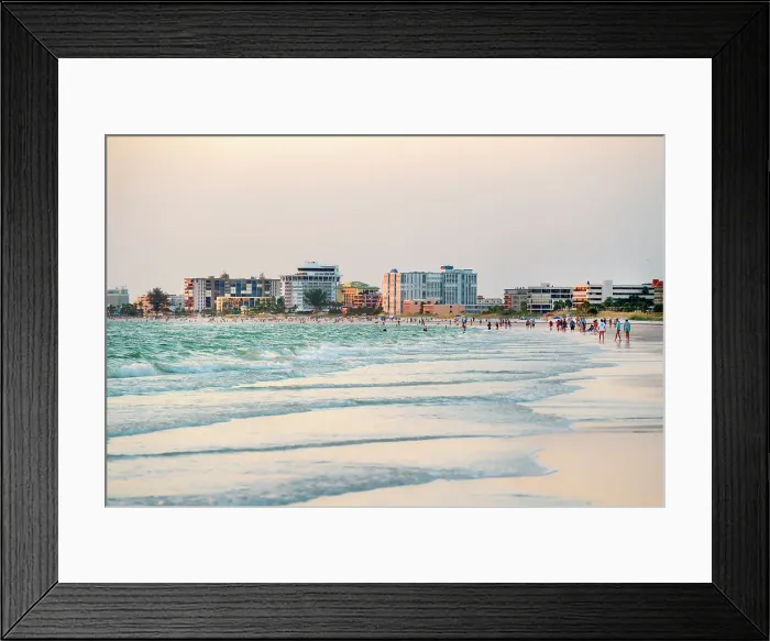 Framed Print : Florida, Saint Petersburg Beach, beach scene