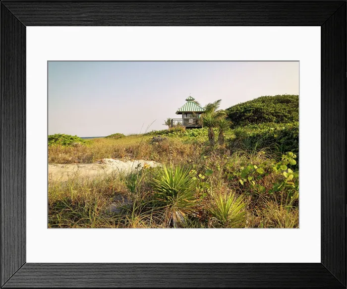 Framed Print : Florida, Boca Raton, Lifeguard tower at the beach Framed Print : Florida, Boca Raton, Lifeguard tower at the beach