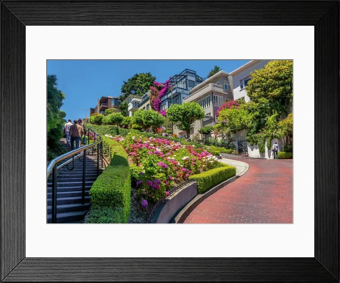 Framed Print : California, San Francisco, famous Lombard Street Framed Print : California, San Francisco, famous Lombard Street