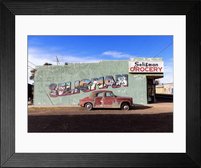 Framed Print : Arizona, Seligman, Route 66, Seligman, Wall art name
