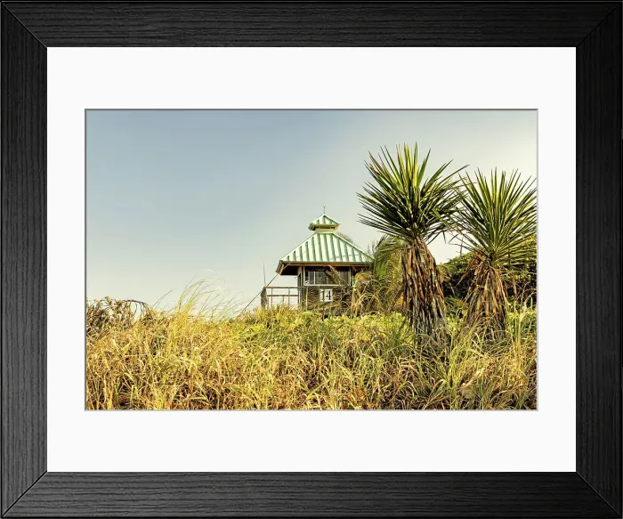 Framed Print : Florida, Boca Raton, Lifeguard tower at the beach Framed Print : Florida, Boca Raton, Lifeguard tower at the beach