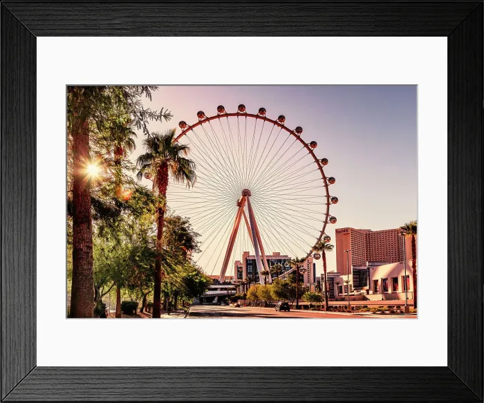 Framed Print : Nevada, Las Vegas, High Roller Ferris Wheel Framed Print : Nevada, Las Vegas, High Roller Ferris Wheel