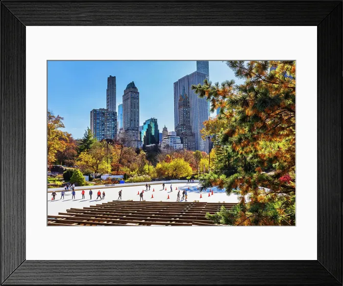 Framed Print : New York City, Central Park, Wollman Rink Framed Print : New York City, Central Park, Wollman Rink