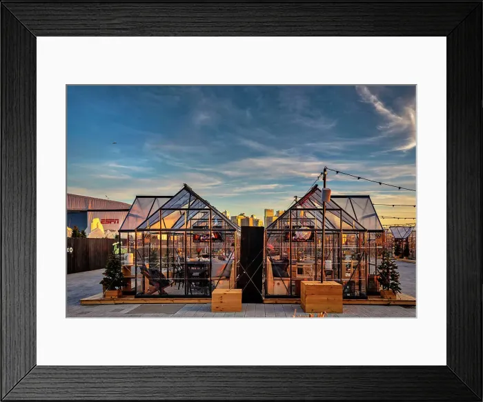 Framed Print : NYC, Manhattan, Rooftop at Pier 17 in NYC's Seaport District, The Greens, restaurant Framed Print : NYC, Manhattan, Rooftop at Pier 17 in NYC's Seaport District, The Greens, restaurant