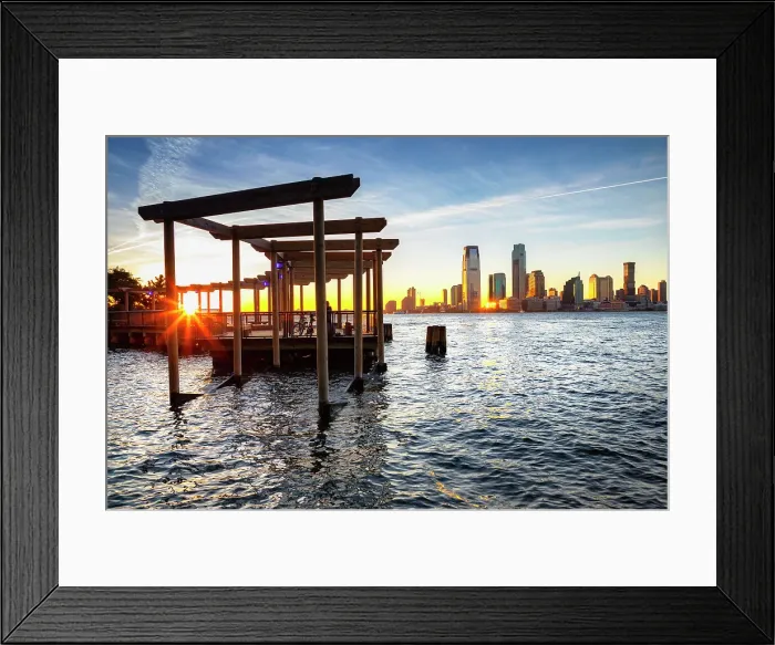 Framed Print : New York City, Battery Park City, South Cove, waterfront park Framed Print : New York City, Battery Park City, South Cove, waterfront park