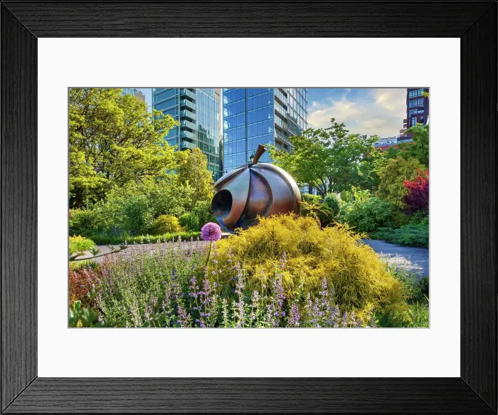 Framed Print : New York City, Manhattan, Pier 45, Hudson River Park's Apple Garden, located at Charles St. in the Village, is the home of The Apple (2004). Designed by Stephan Weiss Framed Print : New York City, Manhattan, Pier 45, Hudson River Park's Apple Garden, located at Charles St. in the Village, is the home of The Apple (2004). Designed by Stephan Weiss