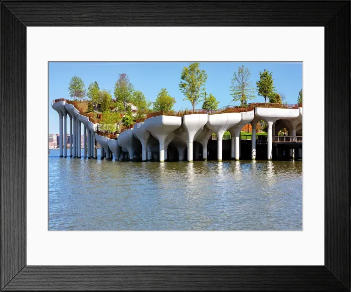 Framed Print : New York City, Manhattan, Little Island, Pier 55 at Hudson River Park Hudson River Greenway Framed Print : New York City, Manhattan, Little Island, Pier 55 at Hudson River Park Hudson River Greenway