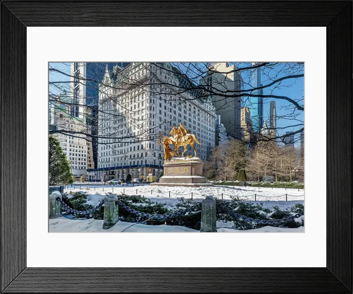 Framed Print : New York City Manhattan, Midtown Grand Army Plaza, General Sherman Statue Framed Print : New York City Manhattan, Midtown Grand Army Plaza, General Sherman Statue