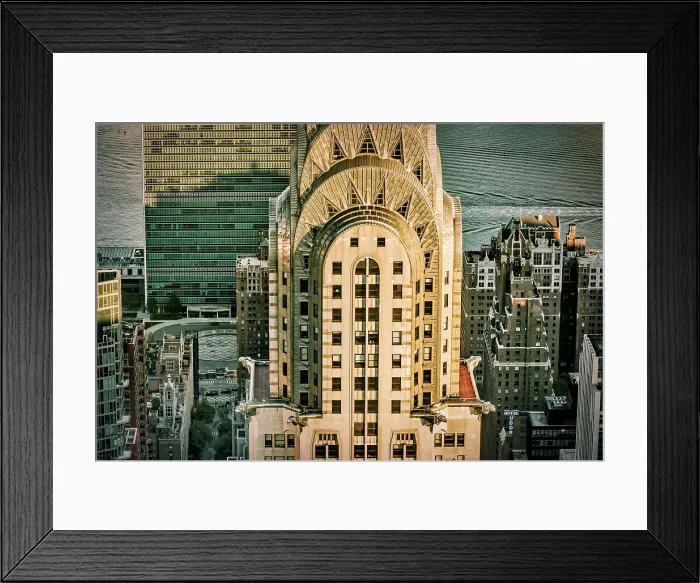 Framed Print : NY, NYC, Midtown cityscape, Chrysler Building Framed Print : NY, NYC, Midtown cityscape, Chrysler Building