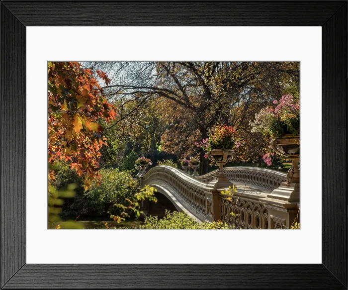 Framed Print : New York City, Manhattan, Central Park, Bow Bridge Framed Print : New York City, Manhattan, Central Park, Bow Bridge