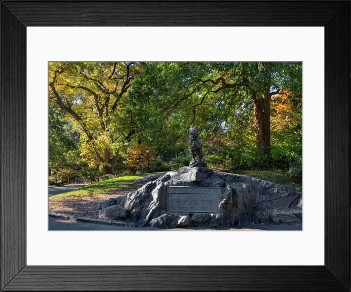 Framed Print : NY, NYC, Central Park, Balto, Sculpture dedicated to sled dogs Framed Print : NY, NYC, Central Park, Balto, Sculpture dedicated to sled dogs