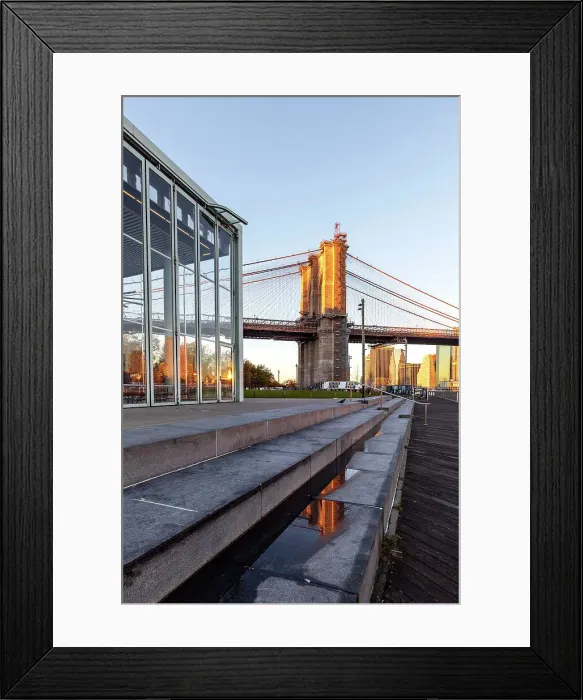 Framed Print : NY, NYC, Brooklyn, Brooklyn Bridge Park, Jane's Carrousel and Brooklyn Bridge Framed Print : NY, NYC, Brooklyn, Brooklyn Bridge Park, Jane's Carrousel and Brooklyn Bridge