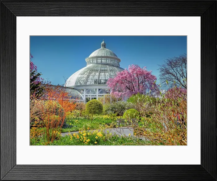 Framed Print : New York, Bronx, NY Botanical Garden, Enid A. Haupt Conservatory