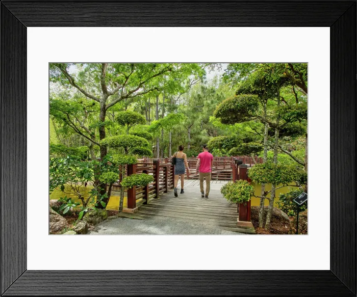 Framed Print : Florida, South Florida, Delray Beach, Morikami Japanese Gardens