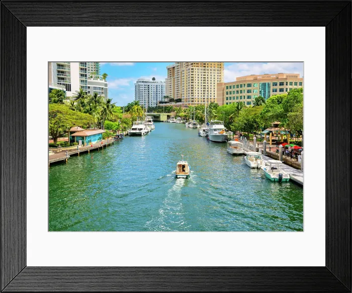 Framed Print : Florida, Fort Lauderdale, River Framed Print : Florida, Fort Lauderdale, River