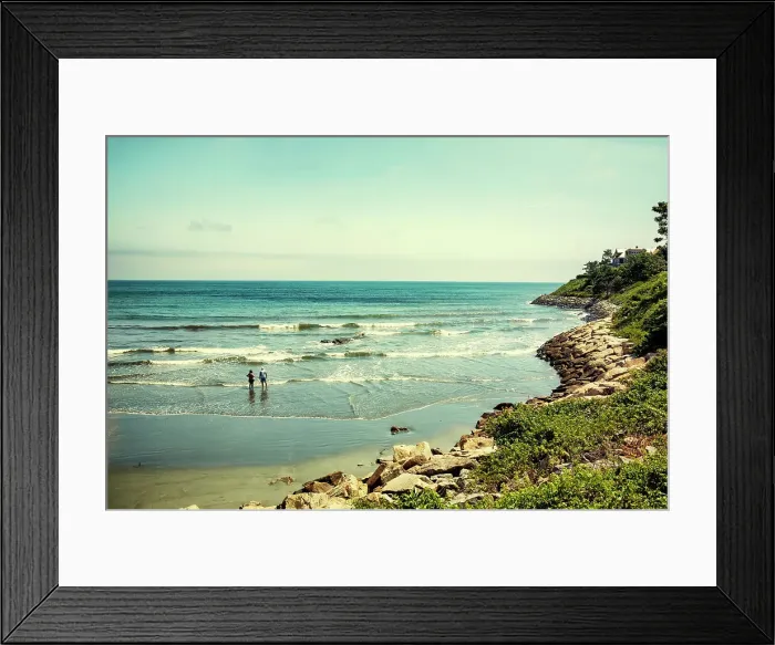 Framed Print : Rhode Island, Newport, Easton Beach along Cliff Walk Framed Print : Rhode Island, Newport, Easton Beach along Cliff Walk
