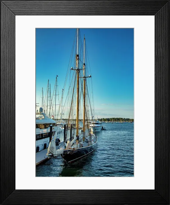 Framed Print : Rhode Island, Newport, Ships at Harbor Island Marina Framed Print : Rhode Island, Newport, Ships at Harbor Island Marina