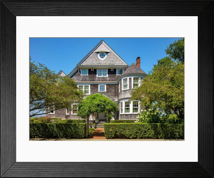 Framed Print : Rhode Island, Newport, exterior of home Framed Print : Rhode Island, Newport, exterior of home
