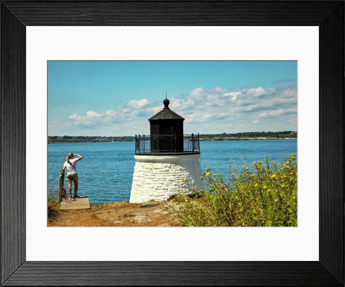 Framed Print : Rhode Island, Newport, Castle Hill Lighthouse Framed Print : Rhode Island, Newport, Castle Hill Lighthouse