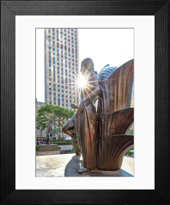 Framed Print : New York City, Manhattan, Rockefeller Center, The Maiden, bronze statue by Paul Manship Framed Print : New York City, Manhattan, Rockefeller Center, The Maiden, bronze statue by Paul Manship