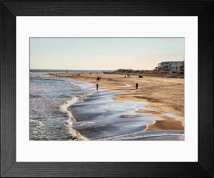 Framed Print : Georgia, Tybee Island, Tybee Beach