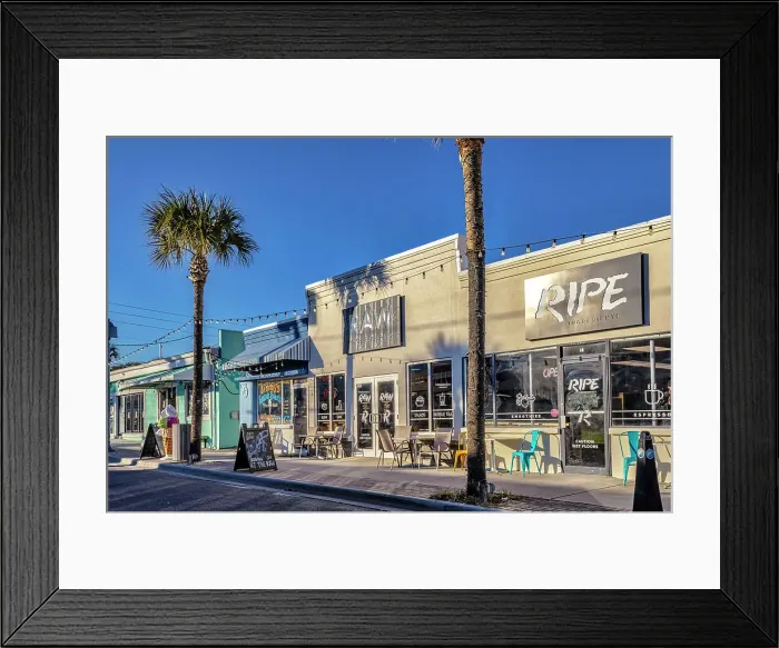 Framed Print : Georgia, Tybee Island, Tybrisa Street, local stores Framed Print : Georgia, Tybee Island, Tybrisa Street, local stores