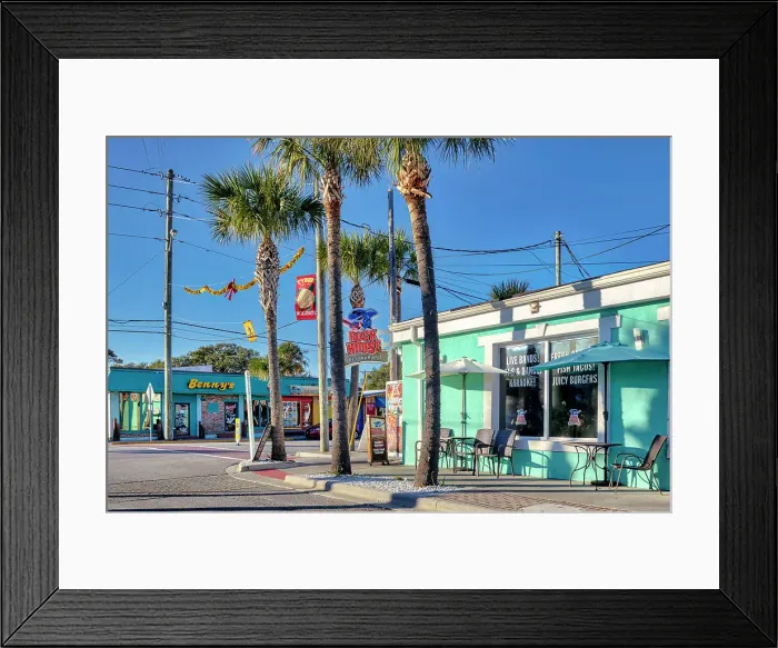Framed Print : Georgia, Tybee Island, local stores, Rock house restaurant Framed Print : Georgia, Tybee Island, local stores, Rock house restaurant
